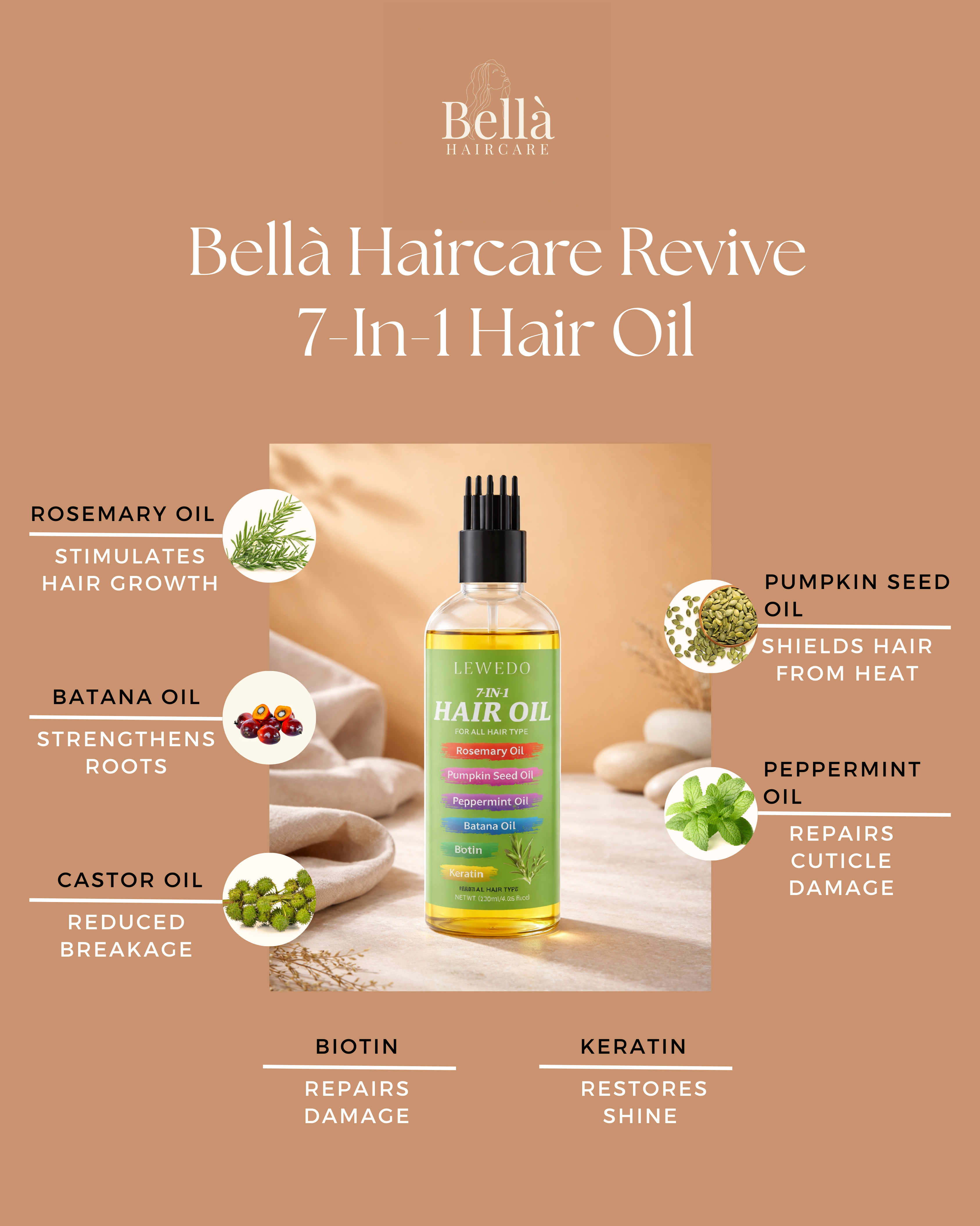 Bellà Haircare Revive 7-In-1 Hair Oil